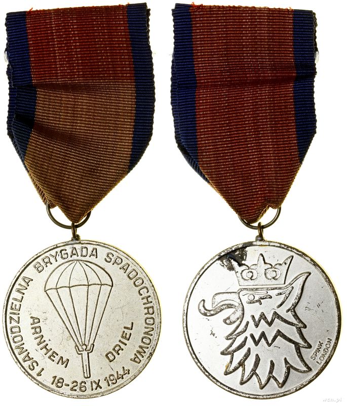 Polska, Srebrny Medal Pamiątkowy 1. Samodzielnej Brygady Spadochronowej, od 1989
