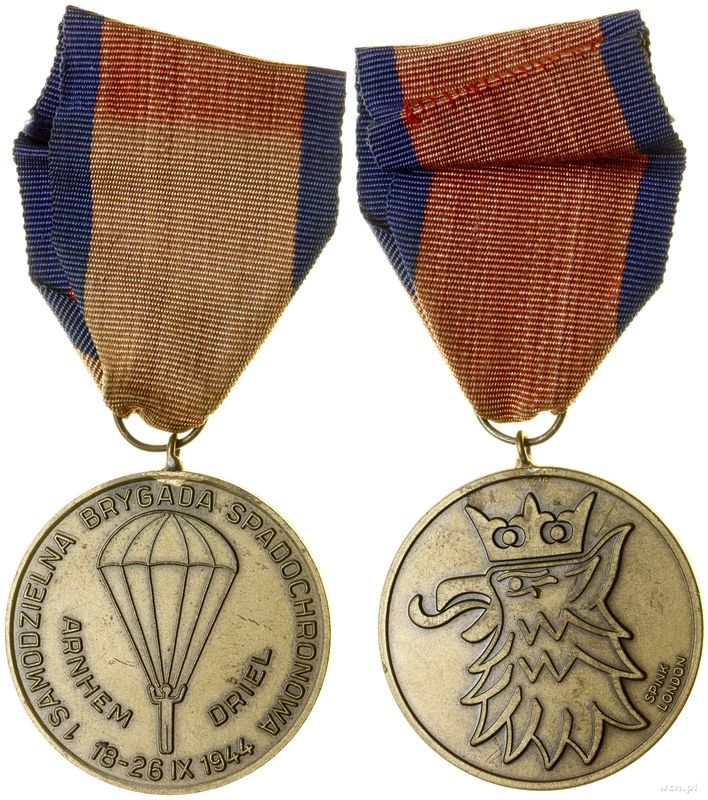 Polska, Brązowy Medal Pamiątkowy 1. Samodzielnej Brygady Spadochronowej, od 1989