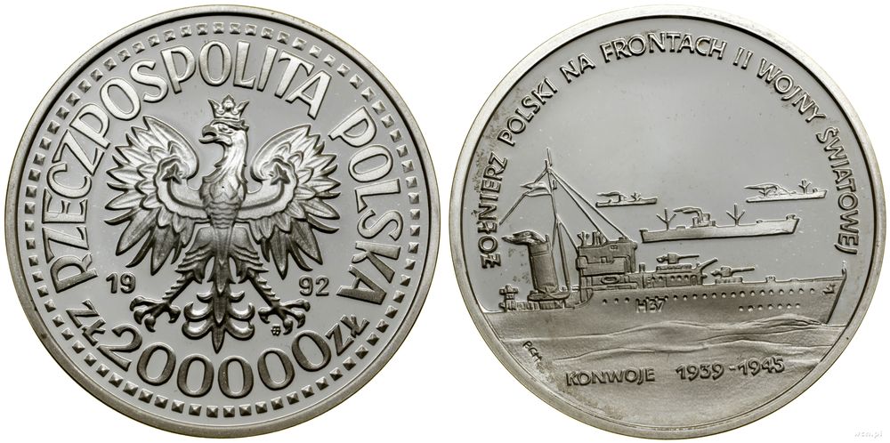 Polska, 200.000 złotych, 1992