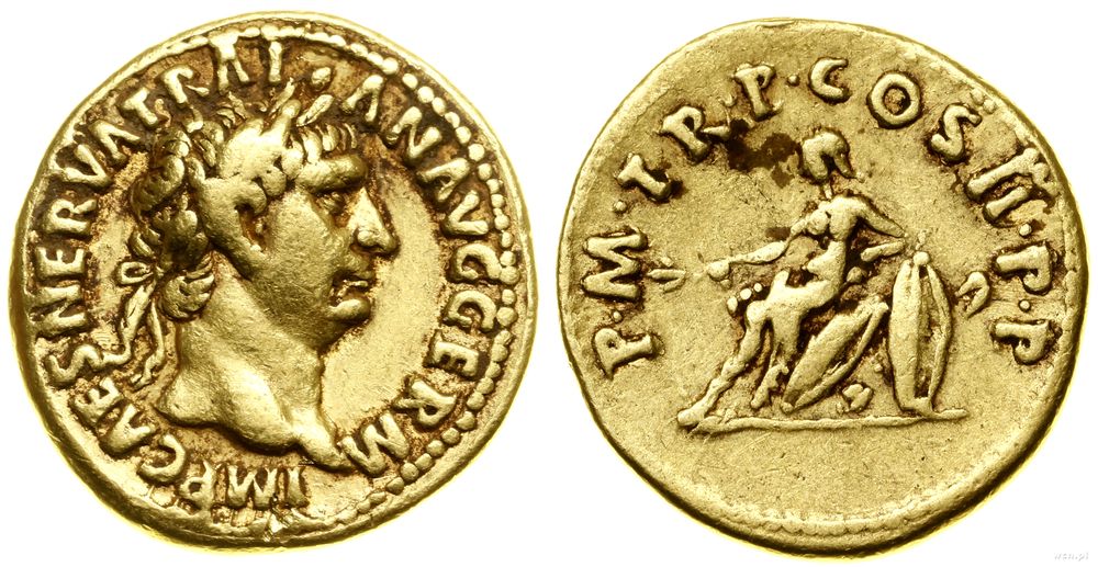 Cesarstwo Rzymskie, aureus, 98