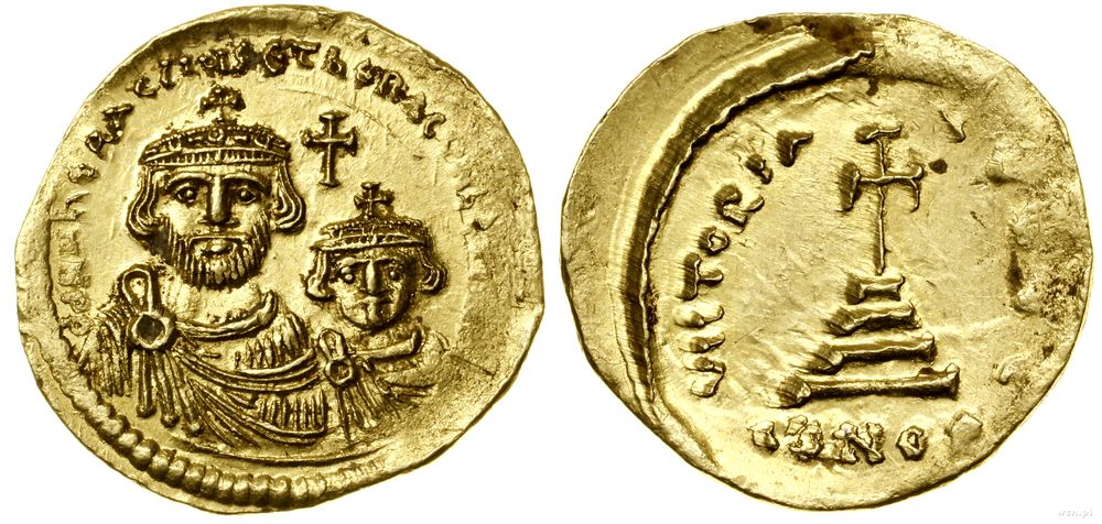 Bizancjum, solidus, 613–638