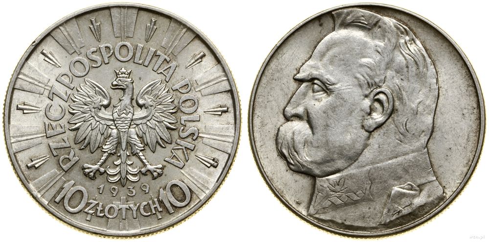 Polska, 10 złotych, 1939
