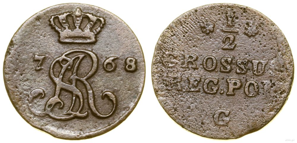 Polska, półgrosz, 1768 G