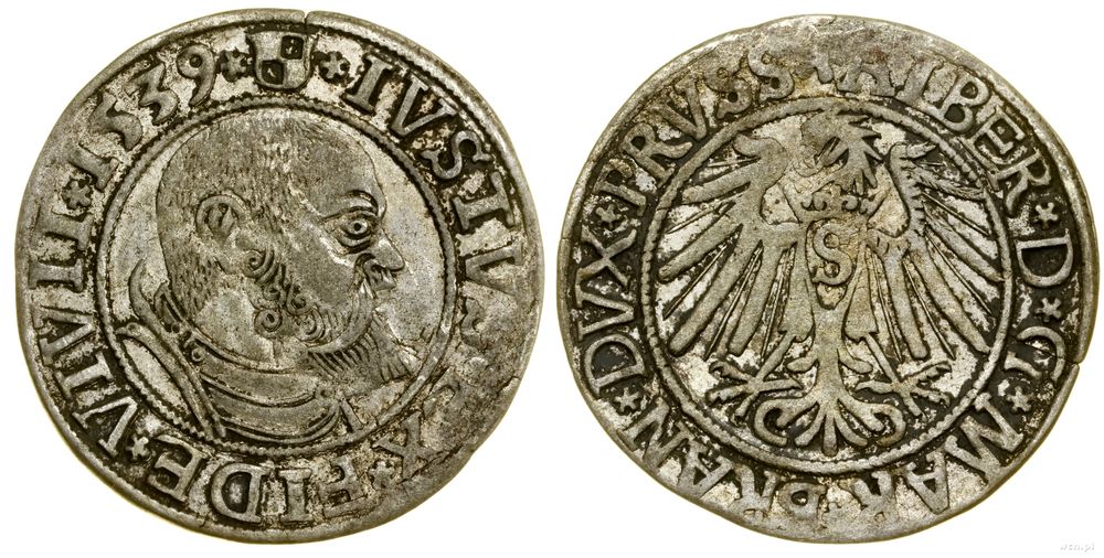 Prusy Książęce (1525–1657), grosz, 1539