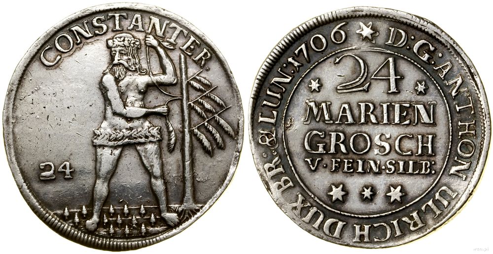 Niemcy, 24 grosze maryjne (Mariengroschen), 1706