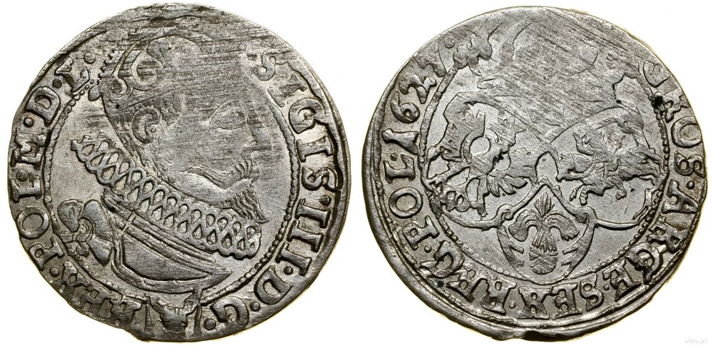 Polska, szóstak, 1627
