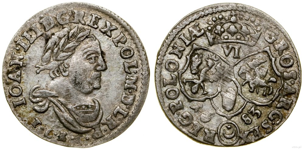 Polska, szóstak, 1683 TLB