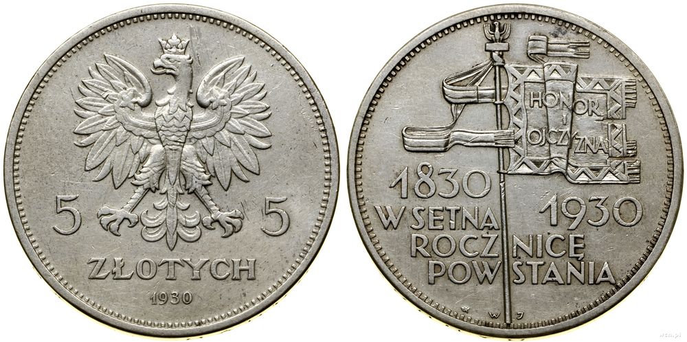Polska, 5 złotych, 1930