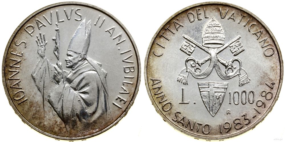 Watykan (Państwo Kościelne), 1.000 lirów, 1983–1984
