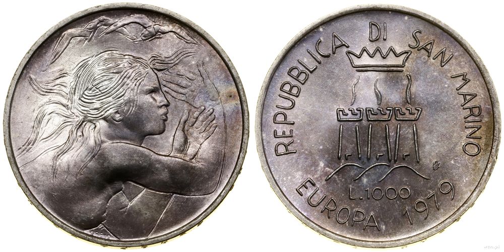 San Marino, 1.000 lirów, 1979