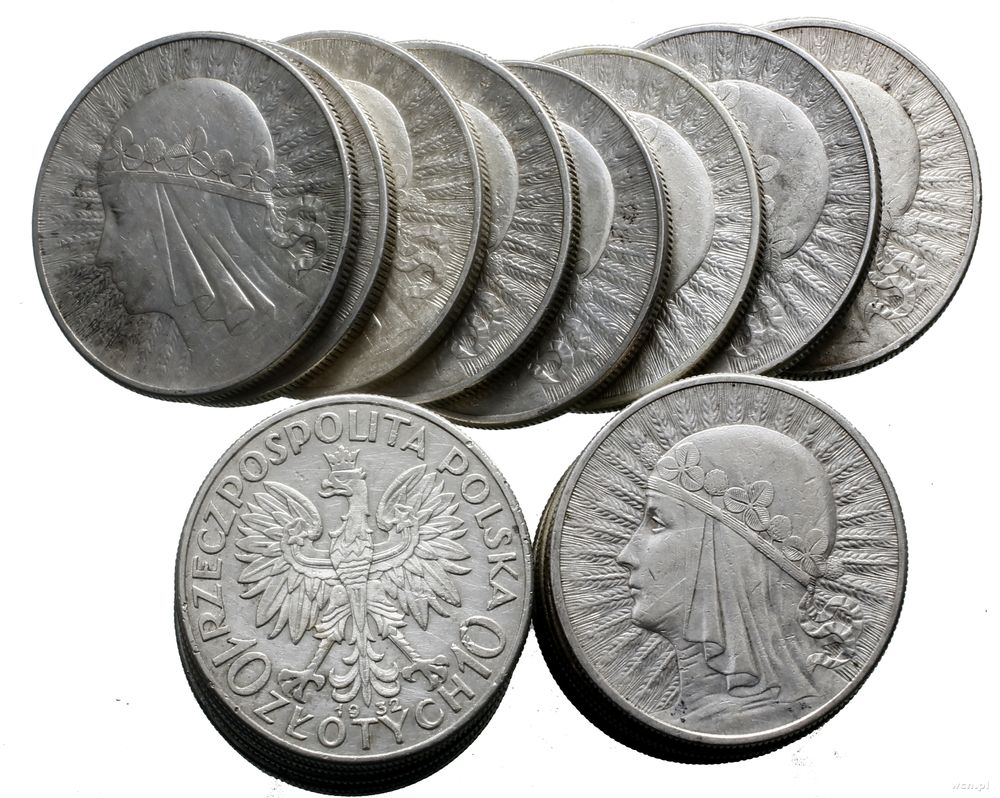 Polska, zestaw 20 x 10 złotych, różne roczniki