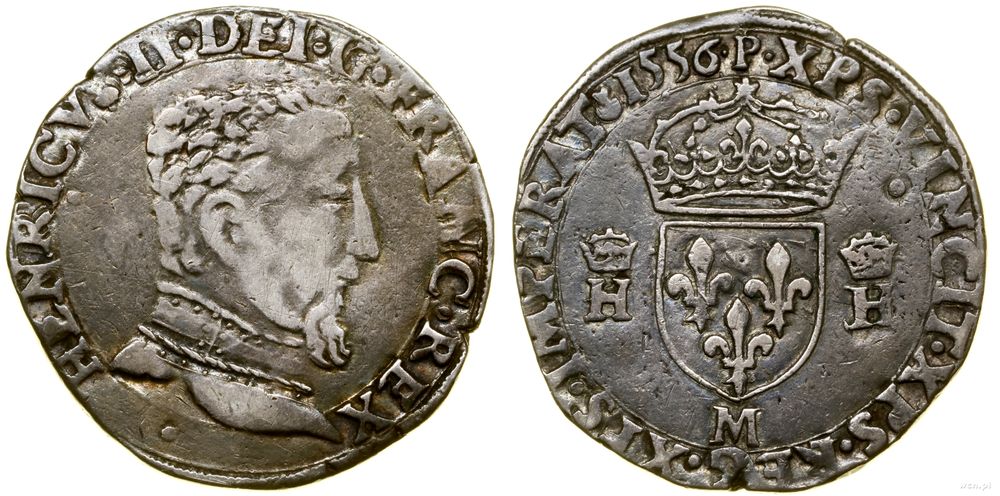 Francja, teston, 1556