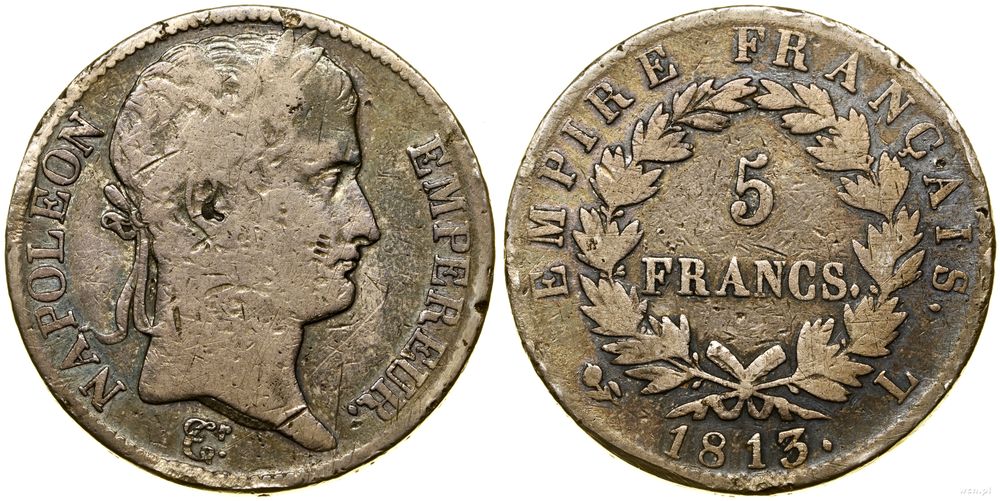 Francja, 5 franków, An 13 (1804–1805)