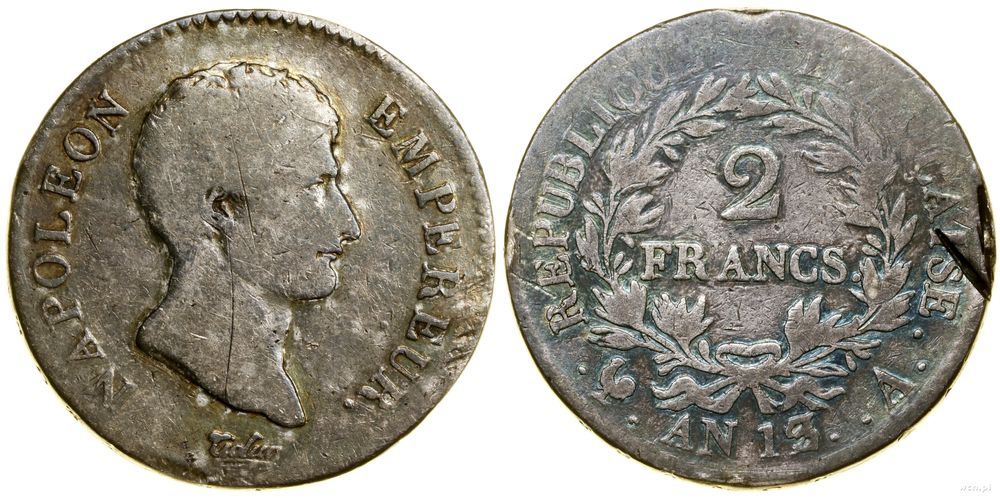 Francja, 2 franki, An 13 (1804–1805)
