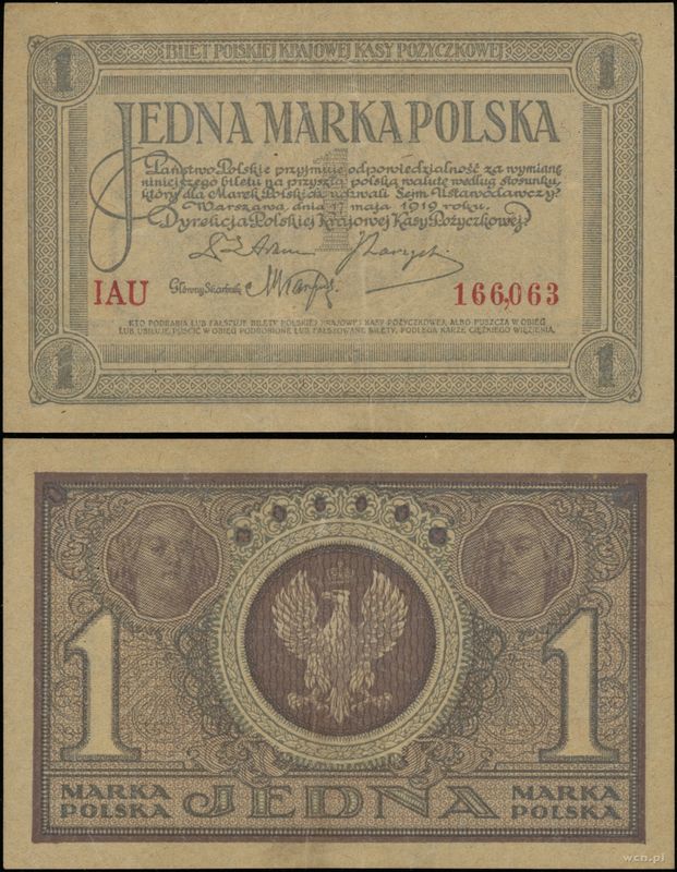 Polska, 1 marka polska, 17.05.1919
