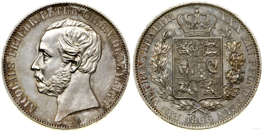 Niemcy, talar, 1866 B