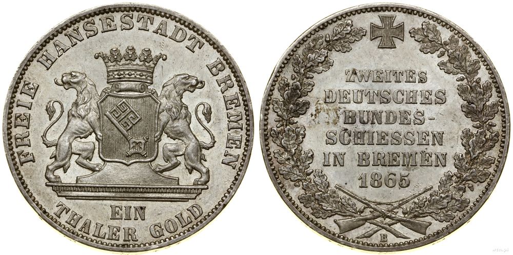 Niemcy, talar, 1865 B