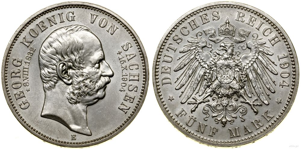 Niemcy, 5 marek, 1904 E