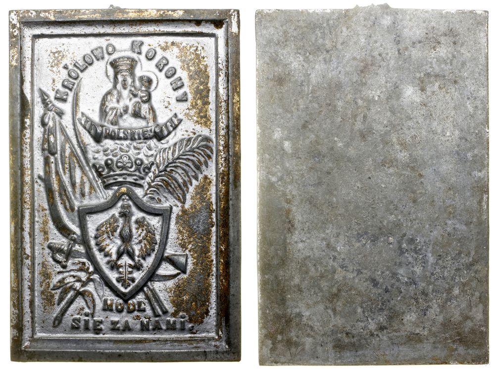 Polska, plakieta religijna, przed 1918