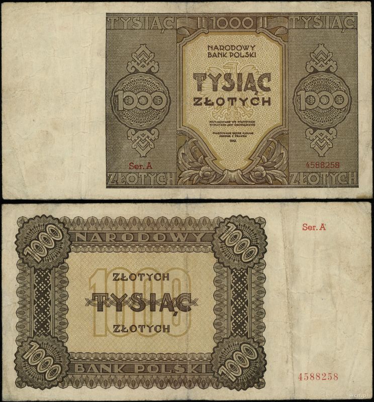 Polska, 1.000 złotych, 1945
