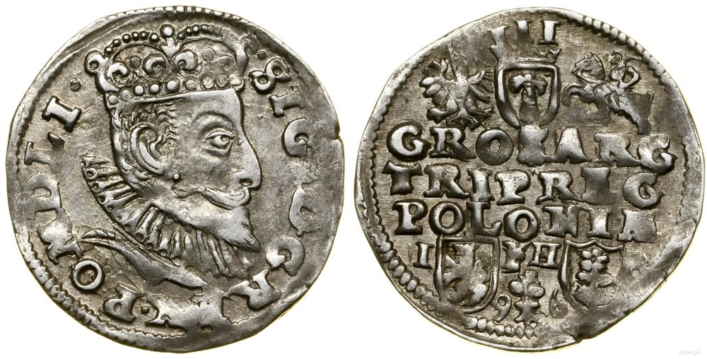 Polska, trojak, 1596