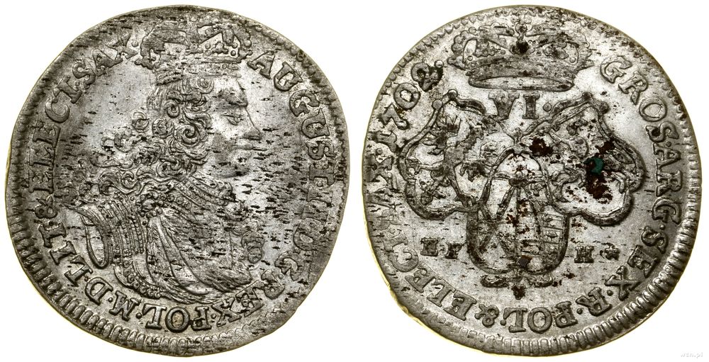 Polska, szóstak, 1702 EPH