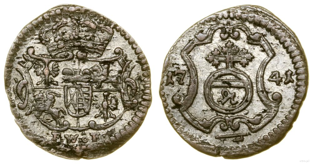 Polska, halerz (fenig), 1741 FWôF