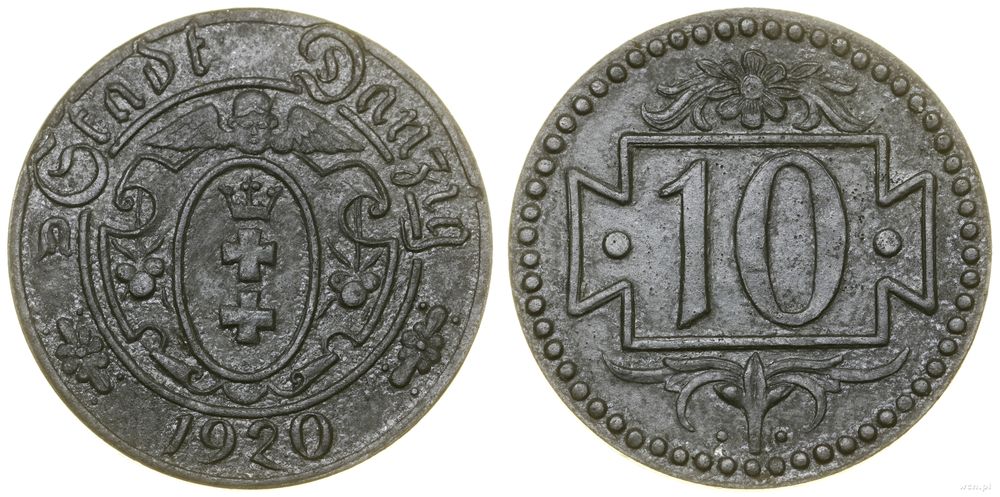 Polska, 10 fenigów, 1920