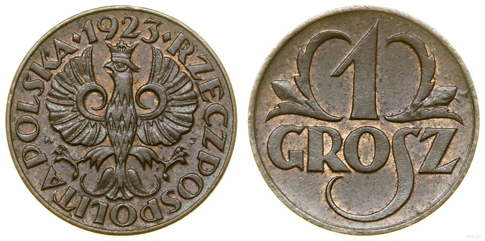 Polska, 1 grosz, 1923