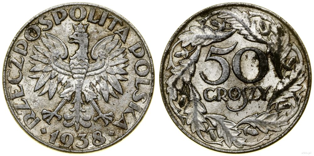 Polska, 50 groszy, 1938