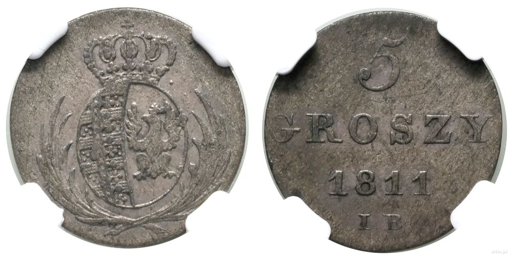 Polska, 5 groszy, 1811 IB