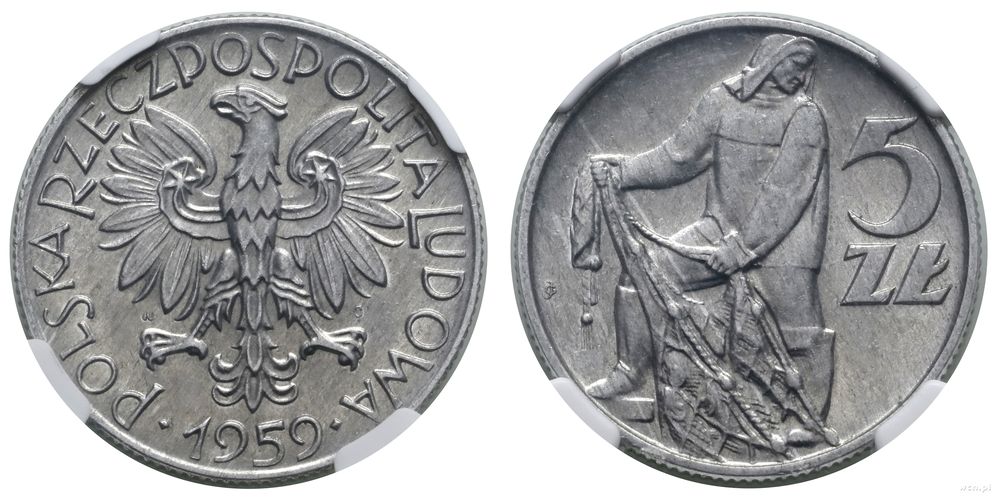 Polska, 5 złotych, 1959
