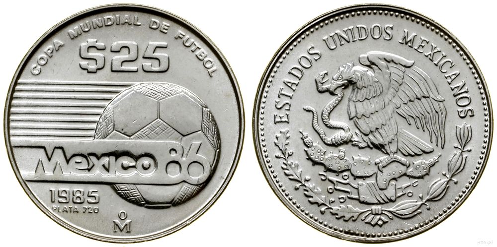 Meksyk, zestaw 3 monet, 1985