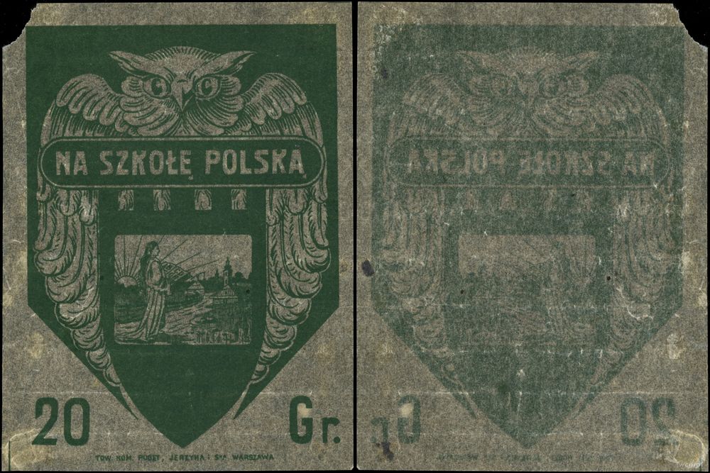 Polska, naklejka okienna - cegiełka