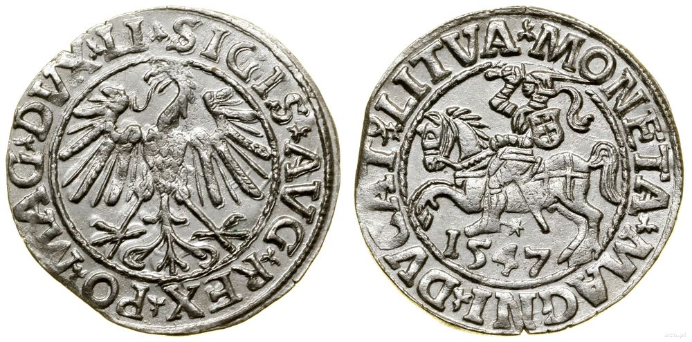 Polska, półgrosz, 1547