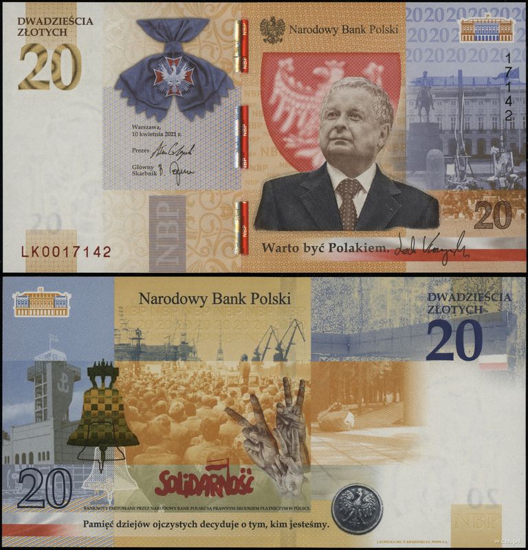 Polska, 20 złotych, 10.04.2021