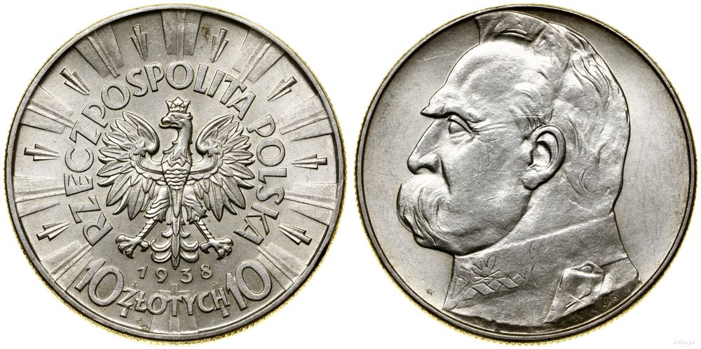 Polska, 10 złotych, 1938