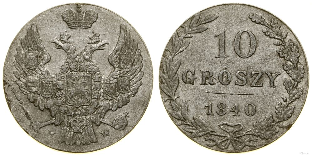 Polska, 10 groszy, 1840 MW