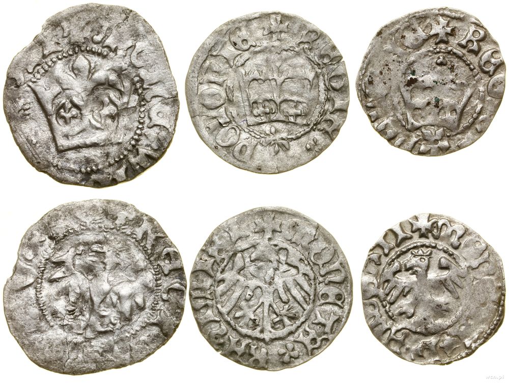 Polska, zestaw 3 x półgrosz