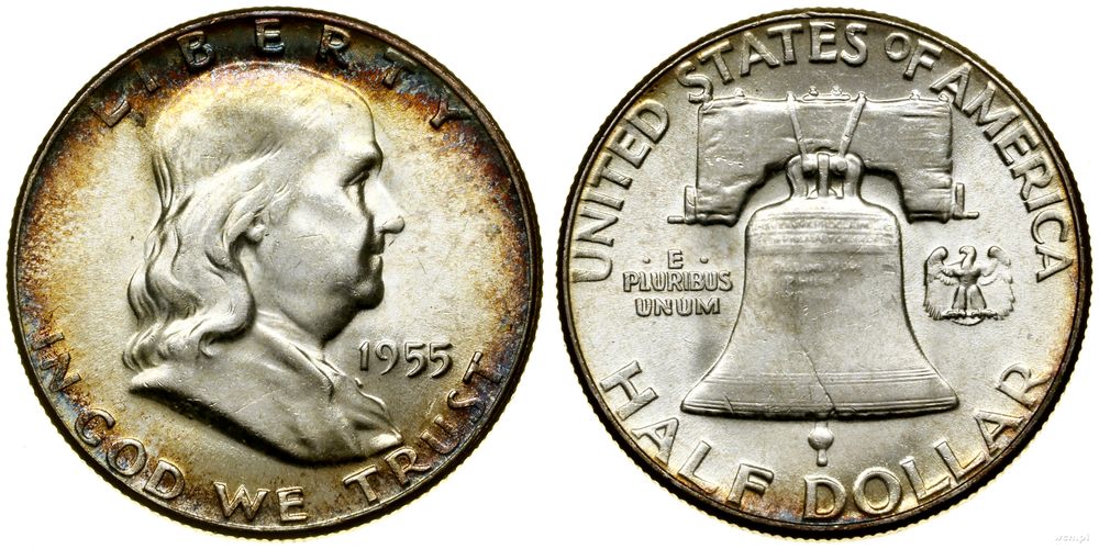 Stany Zjednoczone Ameryki (USA), 1/2 dolara, 1955
