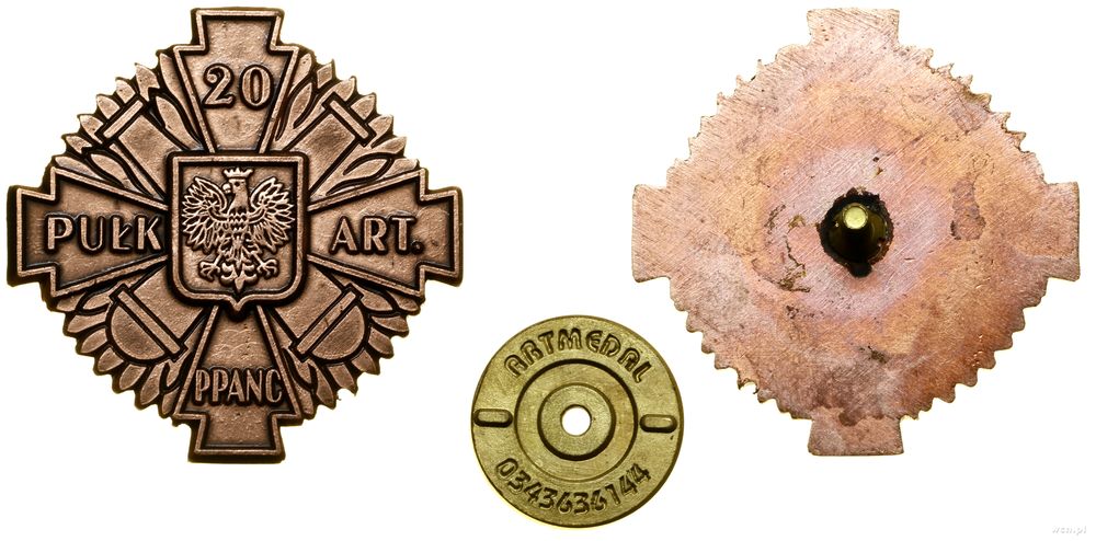 Polska, 20. Pułk Artylerii Przeciwpancernej – żołnierska odznaka pamiątkowa
