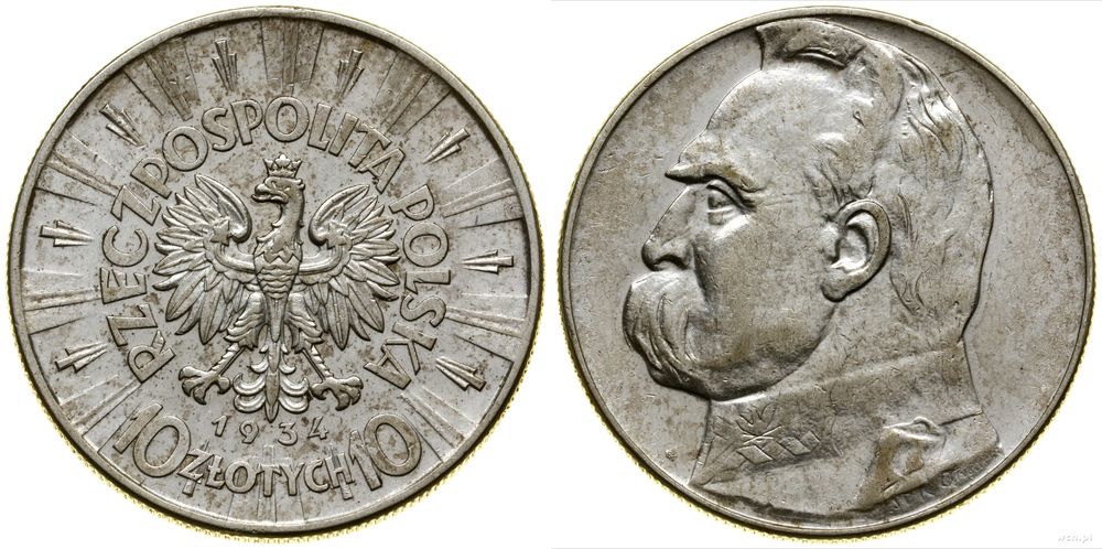 Polska, 10 złotych, 1934