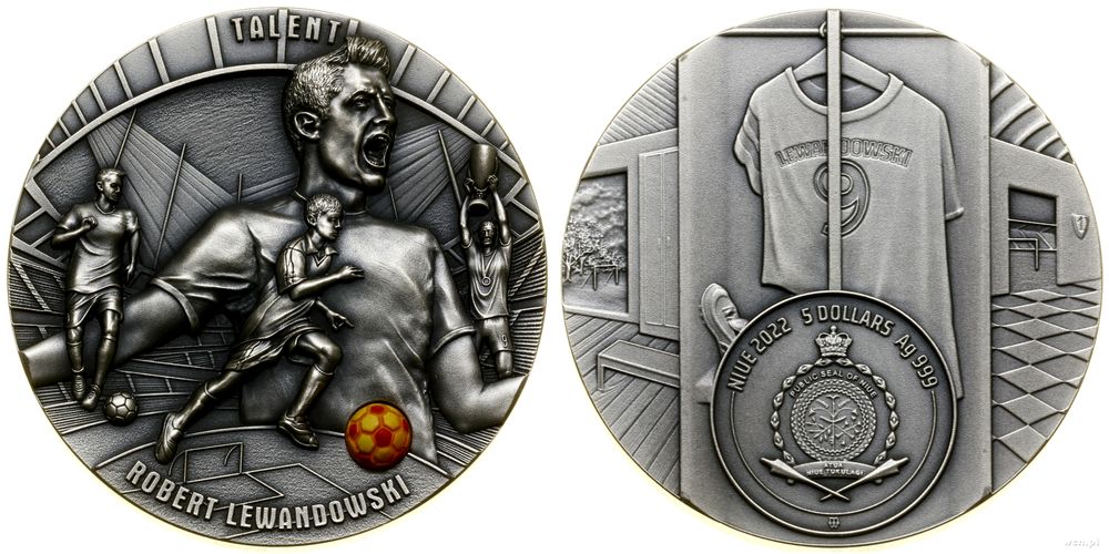 Niue, 5 dolarów, 2022