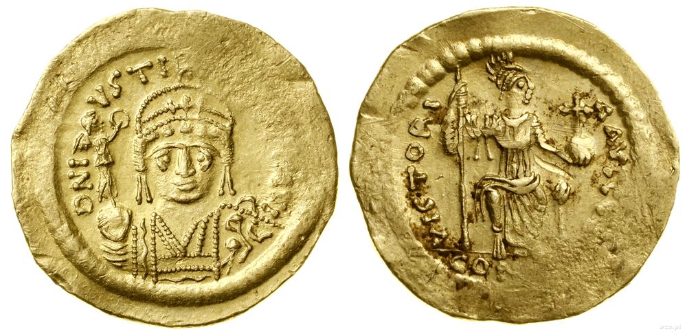 Bizancjum, solidus, (567–578)