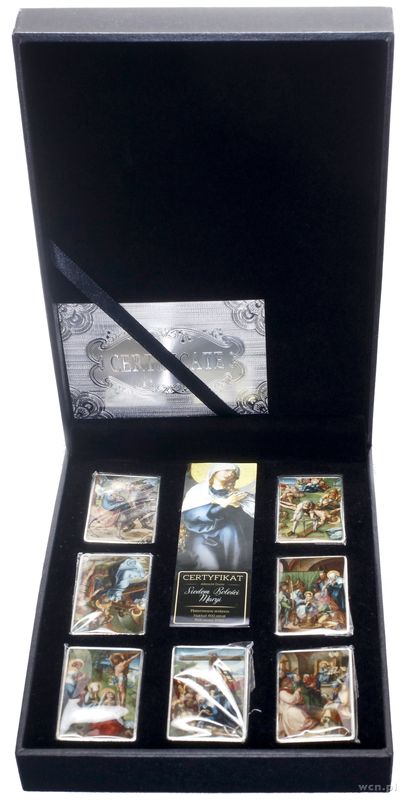 sztabki, zestaw 7 sztabek platerowanych srebrem, 2024