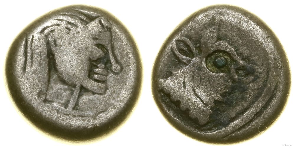 Grecja i posthellenistyczne, hemidrachma bilonowa, (ok. V w. pne)