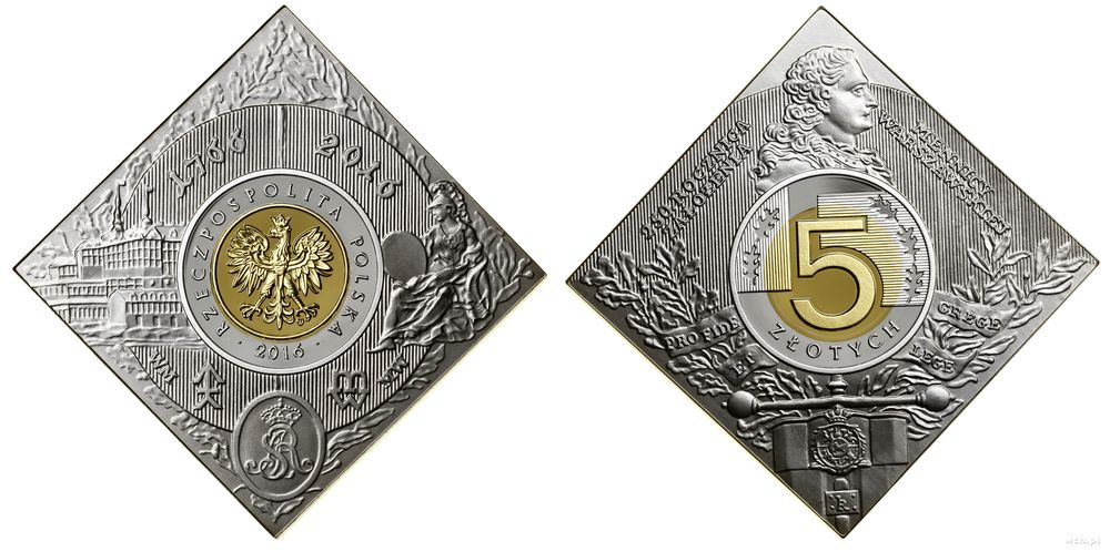 Polska, 5 złotych, 2016