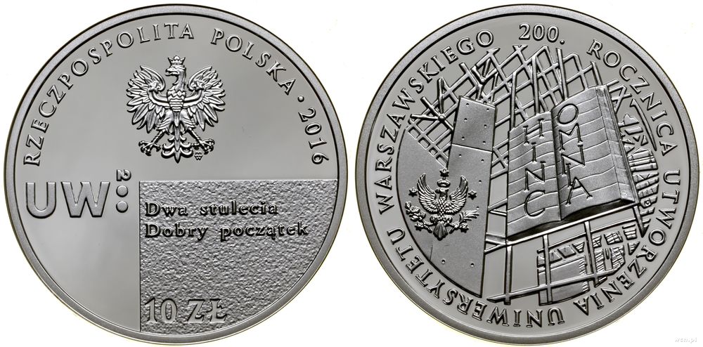 Polska, 10 złotych, 2016