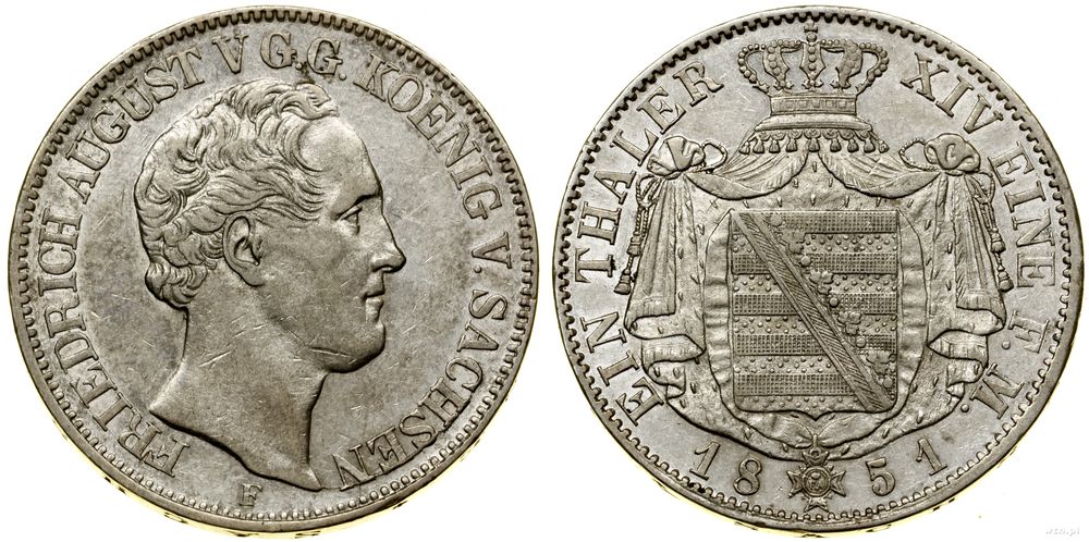 Niemcy, talar, 1851 F