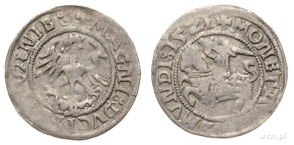 Polska, półgrosz litewski, 1521